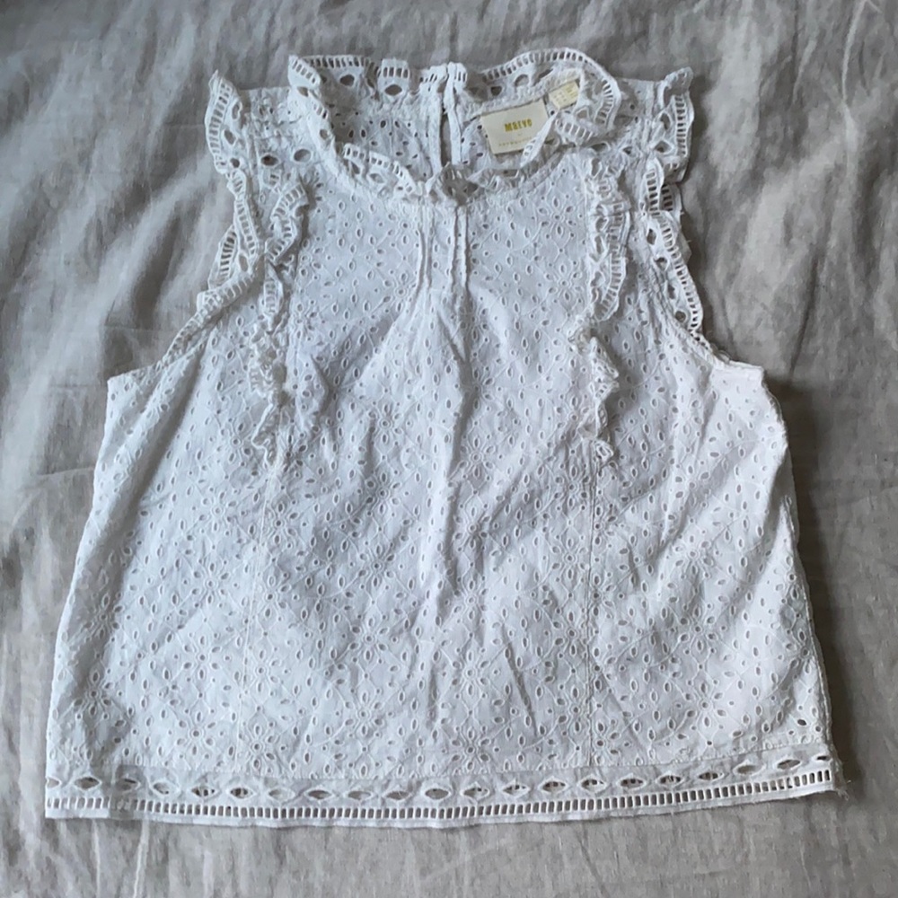 Layered Anthropologie Thick Strap Blouse